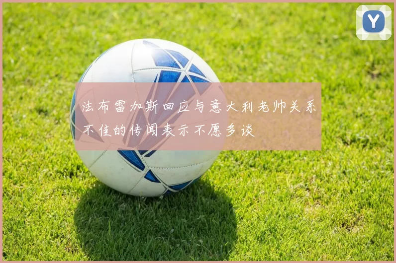 法布雷加斯回应与意大利老帅关系不佳的传闻表示不愿多谈